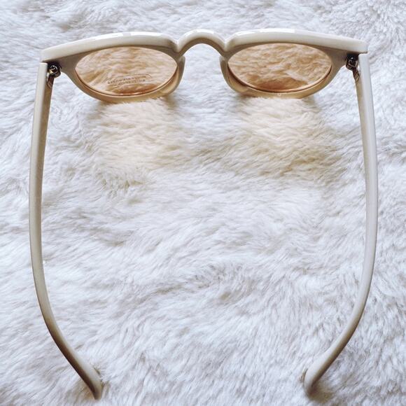 Paige White Round Sunglasses - Picture 10 of 13